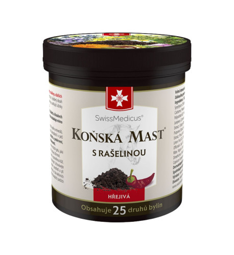 Konská masť hrejivá s rašelinou - 250 ml - SwissMedicus