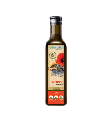 Makový olej lisovaný za studena - 250 ml - Bioherba Makový olej lisovaný za studena - 250 ml - Bioherba