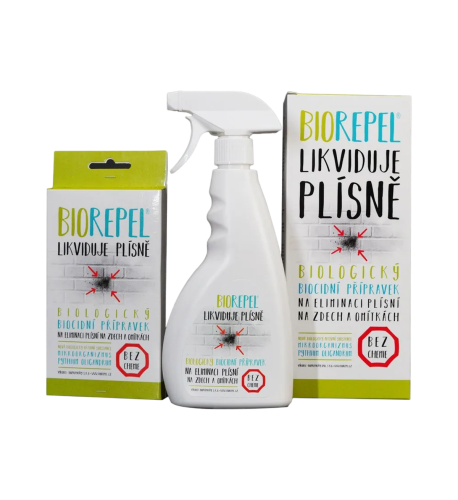 Sprej proti plesniam – rozprašovač + vrecúška 1 + 2 g – Biorepel