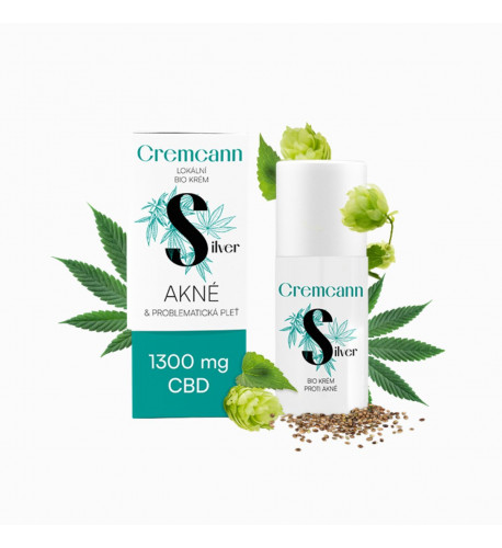 CREMCANN SILVER 1 300 mg lokálny bio krém na problematickú pokožku - 30 ml - Annabis
