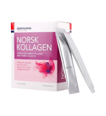 Hydrolyzovaný morský kolagén s vitamínom C a biotinom - Norsk Kollagen - Biopharma - 25x5 g Príchuť: Malina