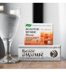 Set kráľa liečiv - biele a zlaté mumio