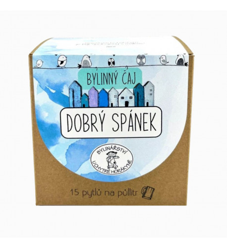 Porcovaný bylinný čaj Dobrý spánok - 45g (15x3g)- Bylinářství U Chytré horákyně