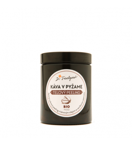 BIO telový peeling KÁVA v PYŽAME - 180 ml - Dr. Feelgood