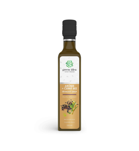 Arónia+čierna baza sirup trstinový 250 ml - Green idea