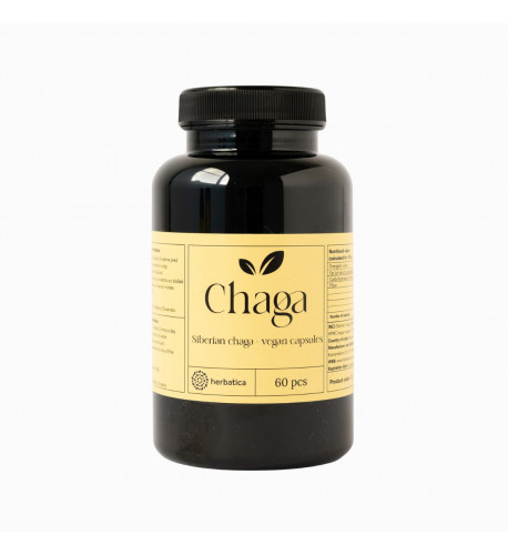 Čaga sibírska - 60 vegánskych kapsúl (300mg/ kapsula)