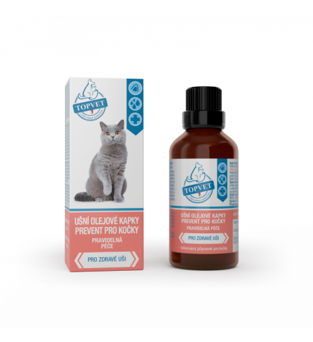 Ušné olejové kvapky - prevent pre mačky 50 ml - Green idea