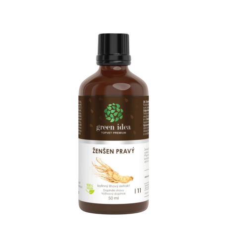 Ženšen tinktúra – kvapky 50 ml – Green idea Ženšen tinktúra – kvapky 50 ml – Green idea