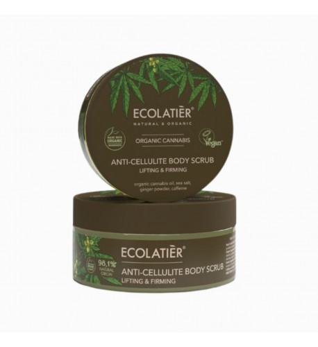 Anticelulitídny telový peeling Lifting & Firming Organic Cannabis - 300 g - Ecolatier