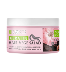 Vitalizujúca maska na vlasy VEGE SALAD s kakaom, ružou a keratínom 350 ml - NATURE OF AGIVA