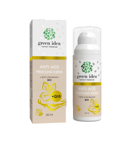 Prírodný anti-age krém s Q10 a ženšenom 50 ml – Green idea Prírodný anti-age krém s Q10 a ženšenom 50 ml – Green idea