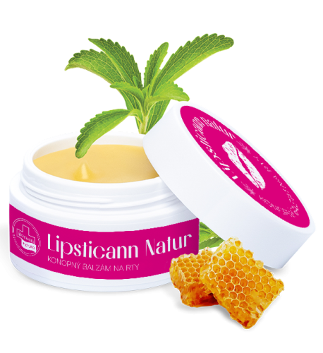 LIPSTICANN NATUR konopný balzam na pery s včelím voskom - 15 ml - Annabis