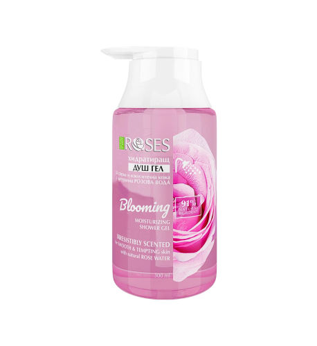 BLOOMING Hydratačný prírodný sprchový gél s ružovou vodou 300 ml - NATURE OF AGIVA BLOOMING Hydratačný prírodný sprchový gél s ružovou vodou 300 ml - NATURE OF AGIVA