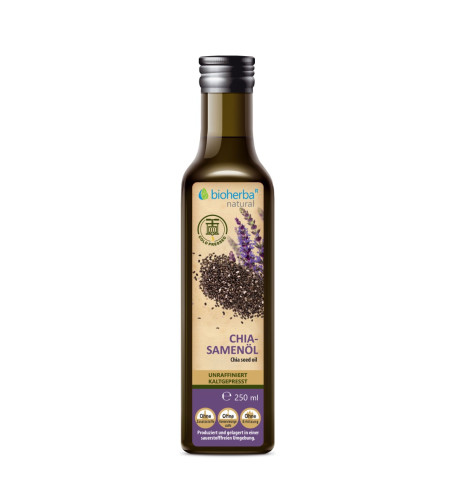 Chia olej lisovaný za studena - 250 ml - Bioherba