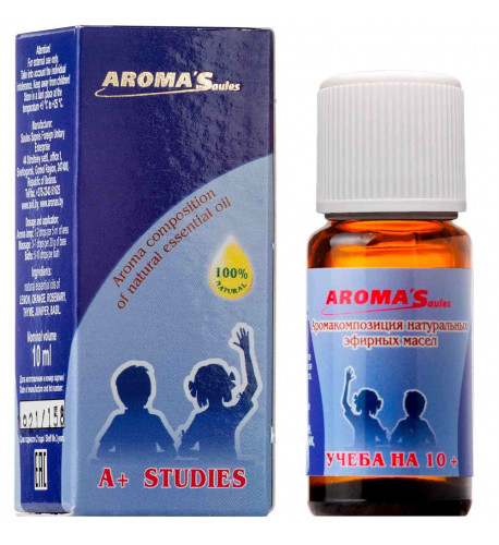 Aroma´Saules Zmes esenciálnych olejov Učenie (10+) - 10 ml - Aroma'Saules