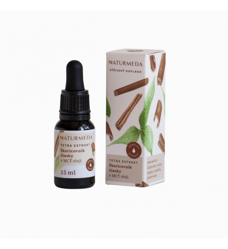 Škorica cejlónska – Tetra bylinný extrakt – 15 ml – Naturmeda