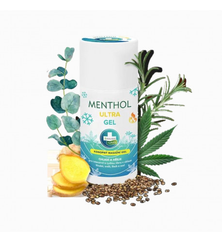 MENTHOL ULTRA GEL – konopný masážny gél s dvojitým efektom - 90 ml - Annabis