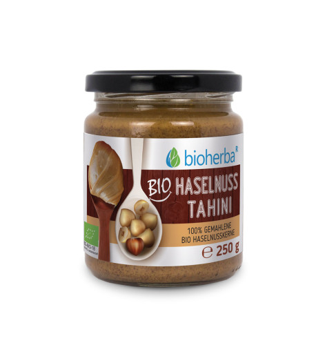 100 % bio lieskovo-orieškové tahini – 250 g – Bioherba