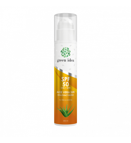 Aloe vera Sun – opaľovacie mlieko SPF 50 – 200 ml – Green idea