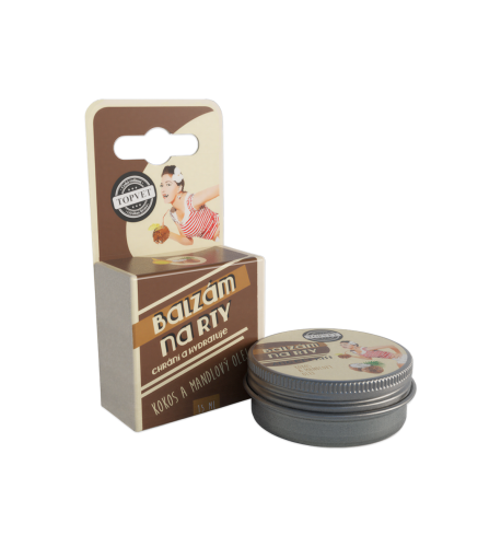Balzam na pery - kokosový a mandľový olej 15 ml – Green idea