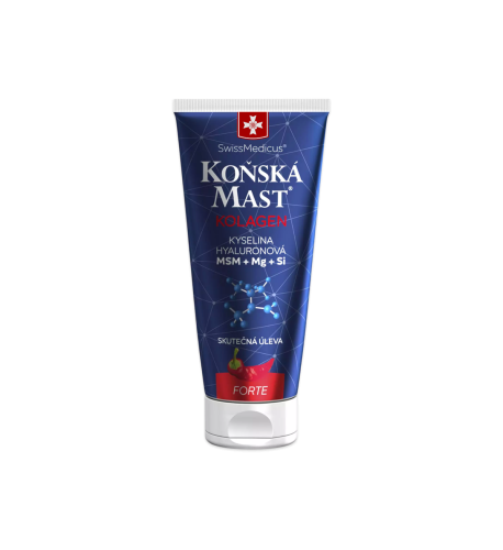 Konská masť s kolagénom forte hrejivá 200 ml – SwissMedicus