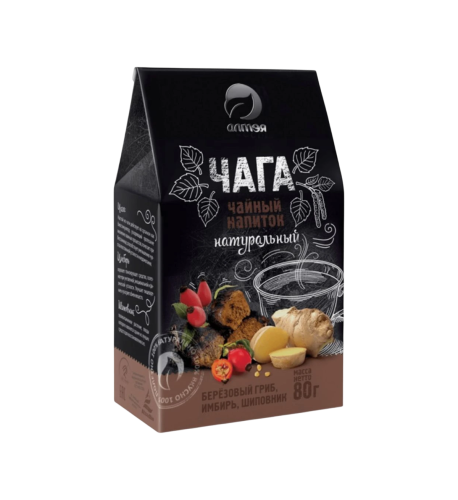 Čaga čaj so zázvorom a šípkou sypaný - 80 g - Alteya