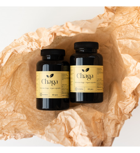Čaga sibírska - 60 vegánskych kapsúl (300mg/ kapsula) -