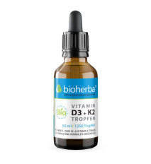 Vitamín D3 + K2 kvapky BIO - 50 ml - Bioherba