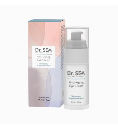 Anti-aging očný krém s komplexom GLYCOTENSYL a kyselinou hyalurónovou, 30 ml - Dr. Sea