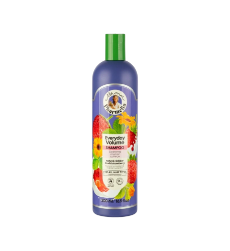Šampón pre každodenný objem s kyslým mliekom a lesnou jahodou - 500 ml - Mama Pharmelia