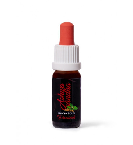 Cannabis 7,5 % (tetra extrakt)  konopný olej s Ashwagandhou - 10 ml - Trávniček