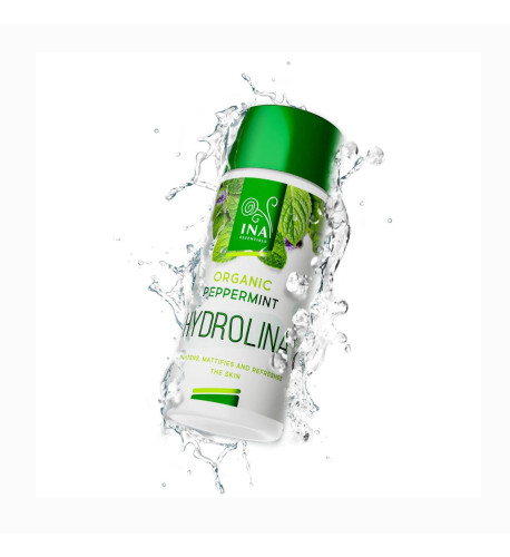 HYDROLINA - organická voda z mäty pre vypnutie pleti a matný efekt - 150 ml - INA Essentials HYDROLINA - organická voda z mäty pre vypnutie pleti a matný efekt - 150 ml - INA Essentials