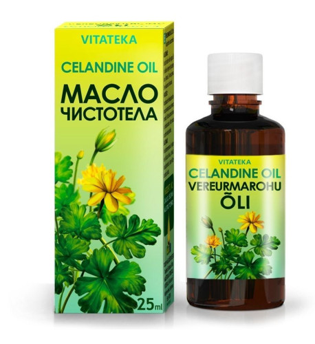 Olej s extraktom z lastovičníka a vitamínom E – 25 ml – Vitateka