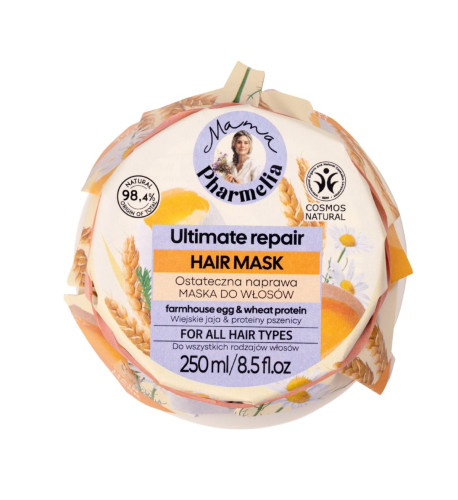 Ultimate Repair maska na vlasy s vajcom a pšeničnými proteínmi - 250 ml - Mama Pharmelia