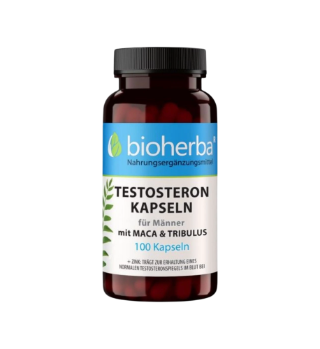 Testosterónové kapsuly pre mužov s macou a tribulusom - 100 kapsúl - Bioherba Testosterónové kapsuly pre mužov s macou a tribulusom - 100 kapsúl - Bioherba