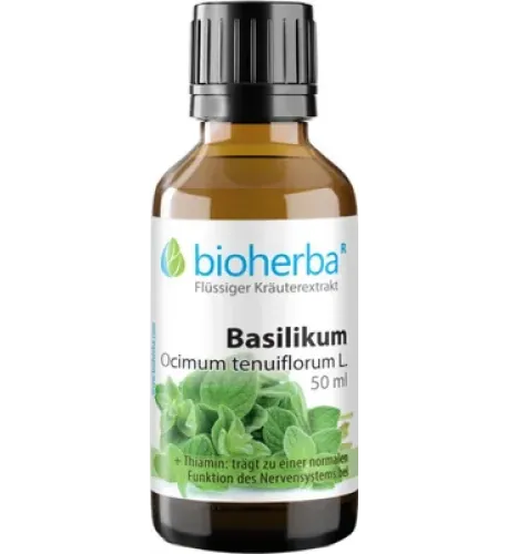 Bazalka posvätná (tulsi) - tinktúra kvapky - 50 ml - Bioherba Bazalka posvätná (tulsi) - tinktúra kvapky - 50 ml - Bioherba