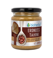 100 % arašidové tahini z mletých nelúpaných jadier – 250 g – Bioherba