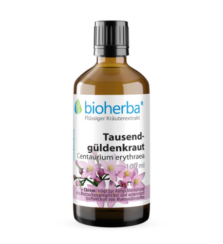 Zemežlč menšia (Centaurium erythraea) kvapky – tinktúra – 100 ml – Bioherba