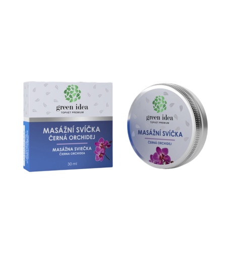 Masážna sviečka – čierna orchidea 30 ml – Green idea Masážna sviečka – čierna orchidea 30 ml – Green idea