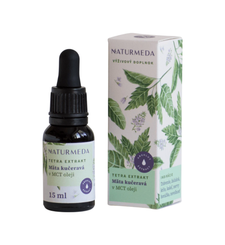 Mäta kučeravá – Tetra bylinný extrakt – 15 ml – Naturmeda