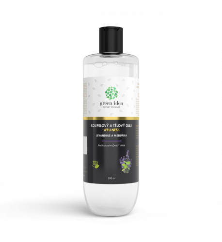 Levanduľa a medovka – kúpeľový a telový olej 500 ml – Green idea