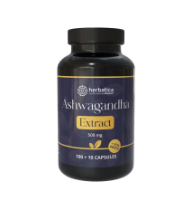Ashwagandha vegánske kapsuly - 7% extrakt whitanolidov - 110 kapsúl