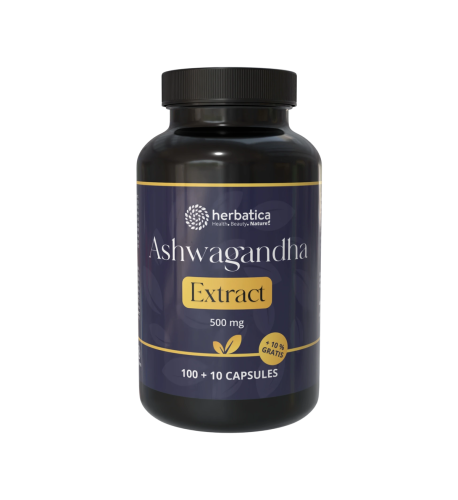 Ashwagandha vegánske kapsuly - 7% extrakt whitanolidov - 110 kapsúl