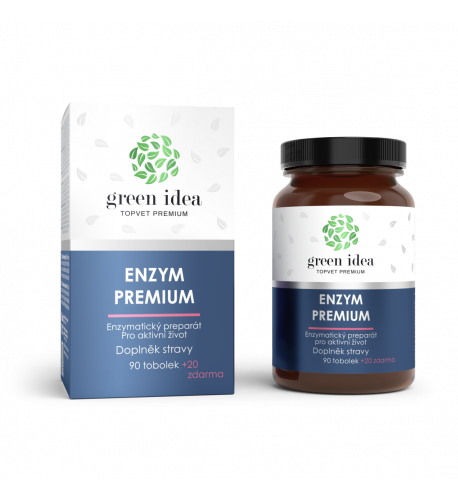 Enzym Premium - 90 kapsúl + 20 zadarmo - 110 ks - Green idea