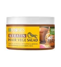 Regeneračná maska na vlasy VEGE SALAD a argánom, ružou a keratínom 350 ml - NATURE OF AGIVA