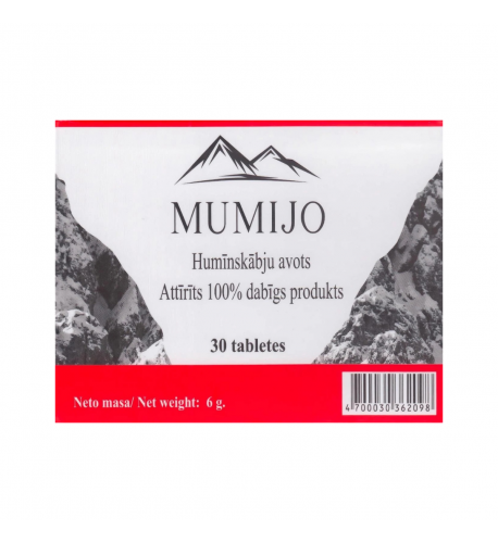 Altajské mumio Shilajit - 30 tabliet - BIOVIT LLC