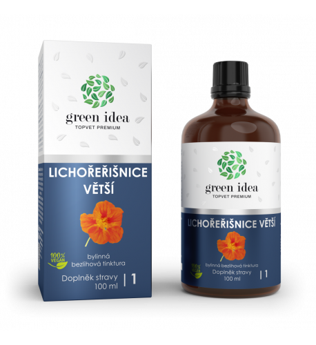 Kapucínka - bezliehová tinktúra 100 ml - Green idea