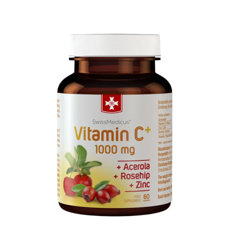 Vitamín C+ 1000 mg - 60 ks - SwissMedicus Vitamín C+ 1000 mg - 60 ks - SwissMedicus