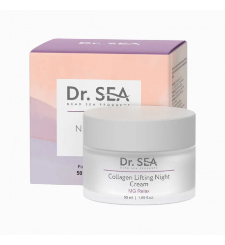 Kolagénový nočný krém s liftingovým efektom a vitamínom E - 50 ml - Dr. Sea