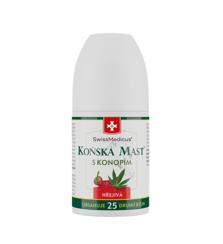 Konská masť s konope hrejivá ROLL-ON - 90 ml - SwissMedicus Konská masť s konope hrejivá ROLL-ON - 90 ml - SwissMedicus